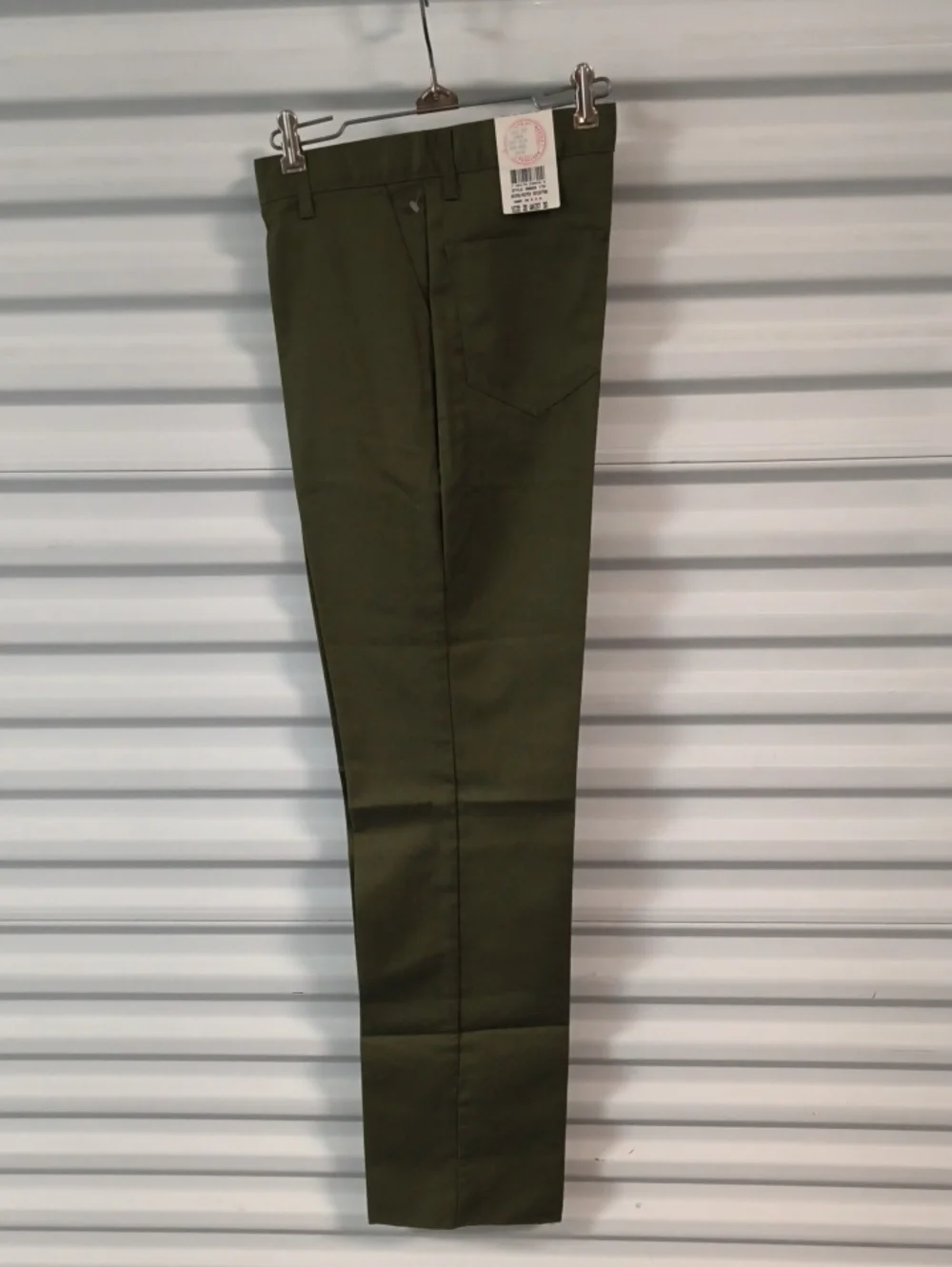 Vtg Boy's Scout Of America Olive Green Pants With Loose Ends Sz 20 Waist 30 NWT